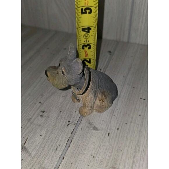 Vtg Schnauzer Nodder Bobble Head Scottie Scotty Dog Puppy Figurine Russ Read - Picture 5 of 7